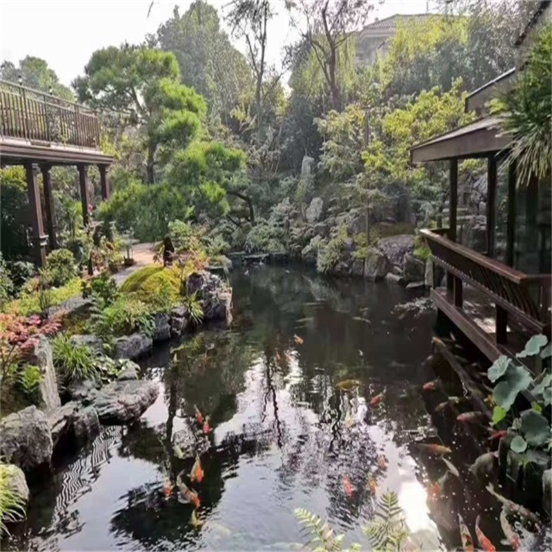 雁峰庭院假山鱼池样式
