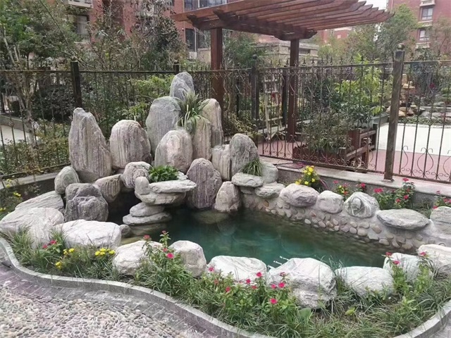 雁峰家庭庭院水景设计